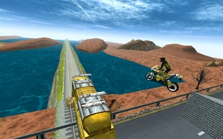 Highway Traffic Bike Stunts game cover