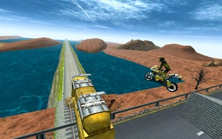 Highway Traffic Bike Stunts game cover