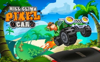 Hill Climb Pixel Car game cover