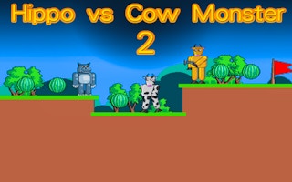 Hippo Vs Cow Monster 2 game cover