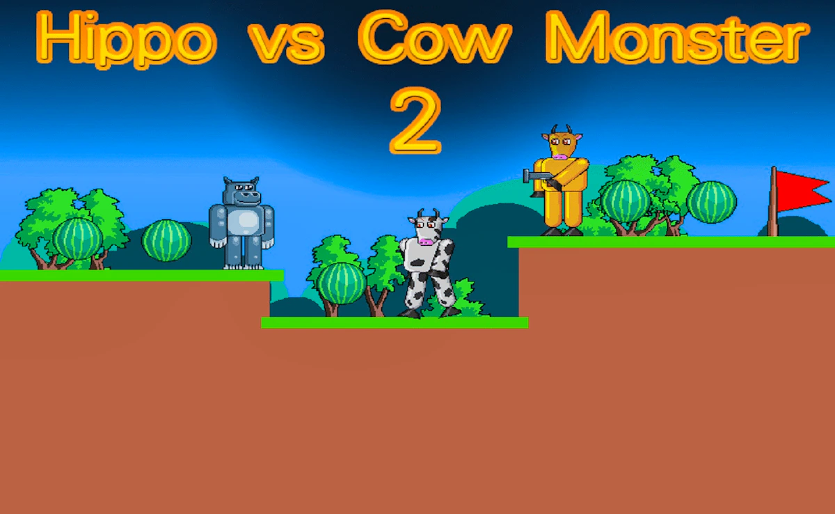 Hippo vs Cow Monster 2 game thumbnail