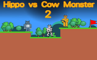 Hippo Vs Cow Monster 2 game cover
