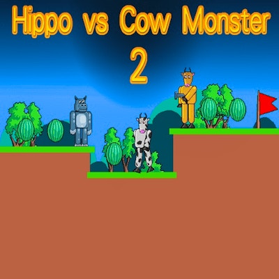 Hippo vs Cow Monster 2 By Gamepix