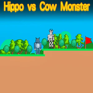 Hippo vs Cow Monster Thumbnail