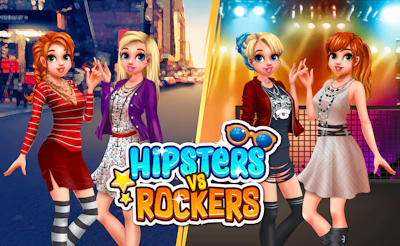 Hipsters vs Rockers cover art