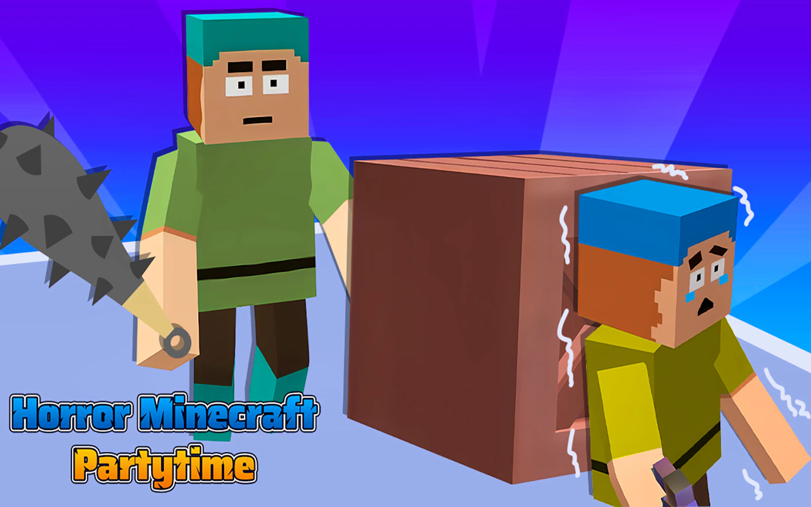 Horror Minecraft Partytime — free online horror game on Glaze Games