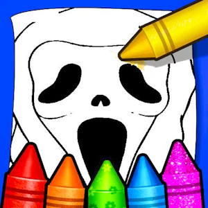 Horror Movies Coloring Pages Thumbnail