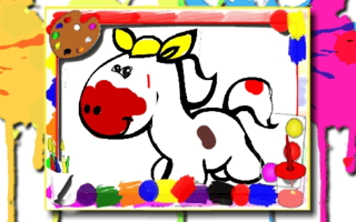 Horse Coloring Book Game game cover
