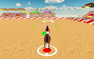 Horse Jumping Show 3d game cover