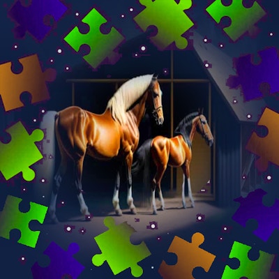 Horses Puzzle quest By Gamepix