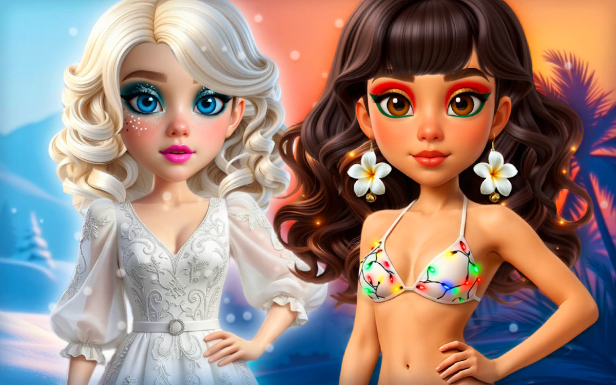 Play Hot & Cold Winter Style — free online Christmas game