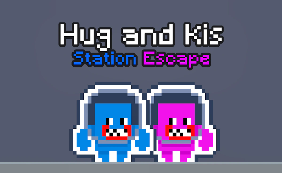 Play Hug and Kis Station Escape — free online Two Player game
