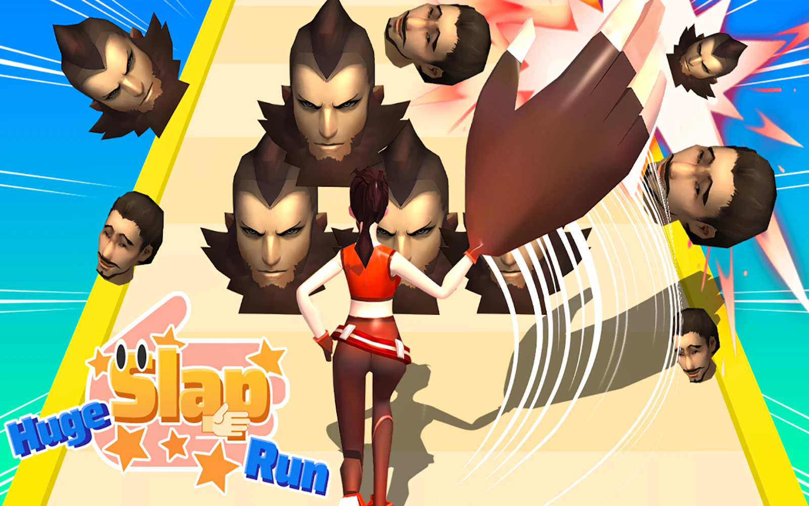 Huge Slap Run — free online arcade game on Glaze Games