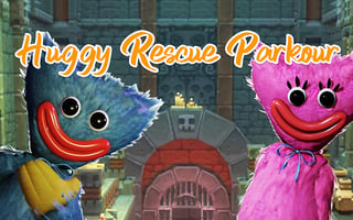 Huggy Rescue Parkour game cover