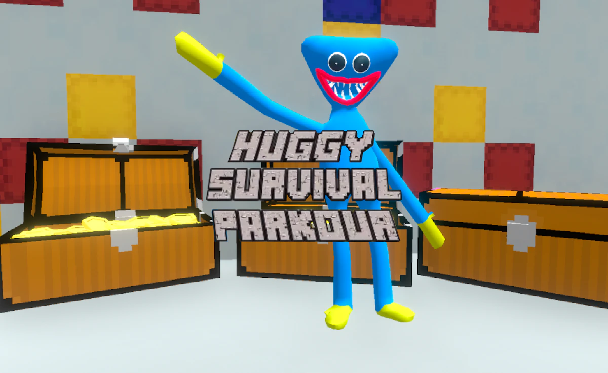 Play Huggy Survival Parkour — free online Action game