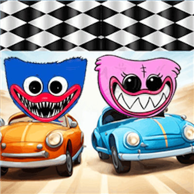 Huggy Waggy and Friends Racing By Gamepix