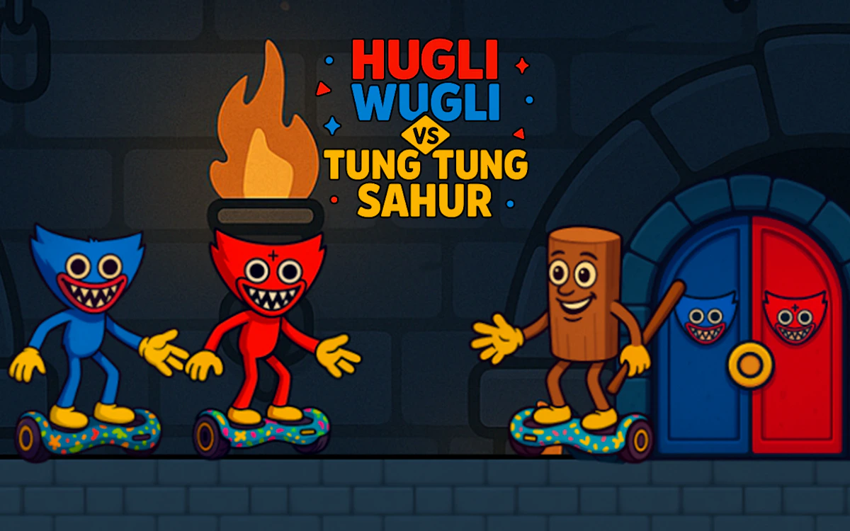 Play Hugli Wugli vs Tung Tung Sahur — free online Two Player game