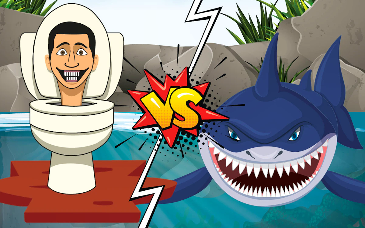 Play Hungry Shark Vs Skibidi — free online Action game