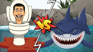 Hungry Shark Vs Skibidi game cover