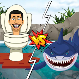 Hungry Shark Vs Skibidi Thumbnail