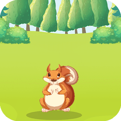 Hungry Squirrel By Gamepix