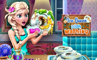 Ice Queen Dish Washing game cover