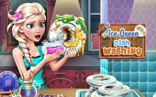 Ice Queen Dish Washing game cover