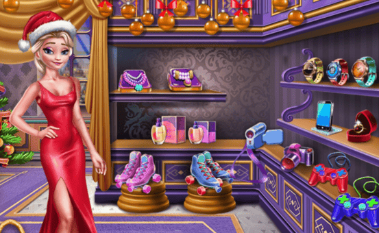 Ice Queen Shopping Xmas Gift - Online Game - Play for Free