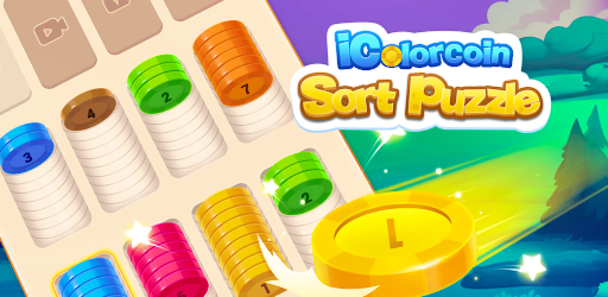 Play IColorcoin Sort Puzzle — free online Puzzle game