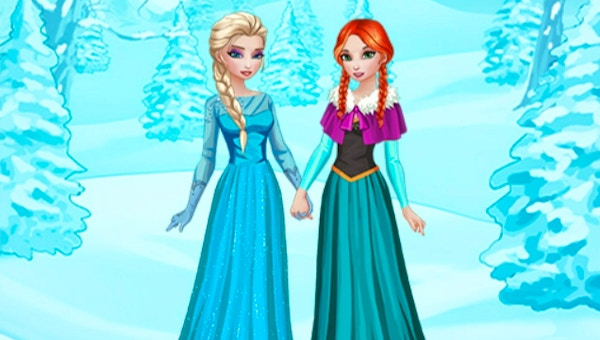 Elsa and anna shop games dress up