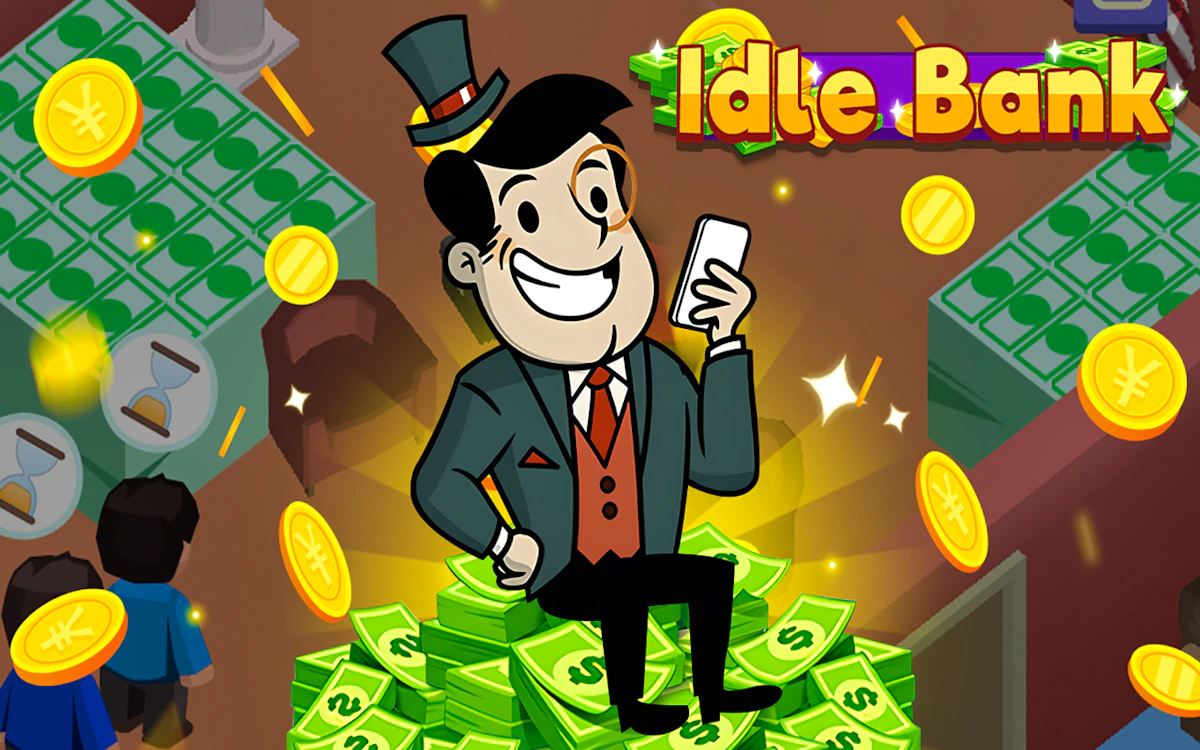 Play Idle Bank — free online Management game