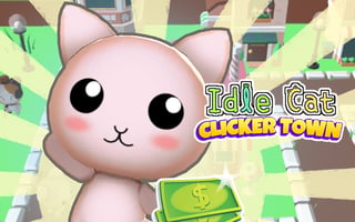 Idle Cat Town Clicker game cover