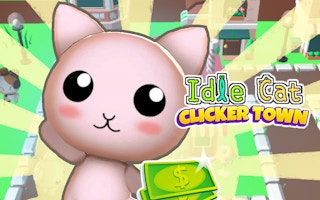 Idle Cat Town Clicker game cover