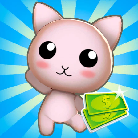 Idle Cat Town Clicker game thumbnail