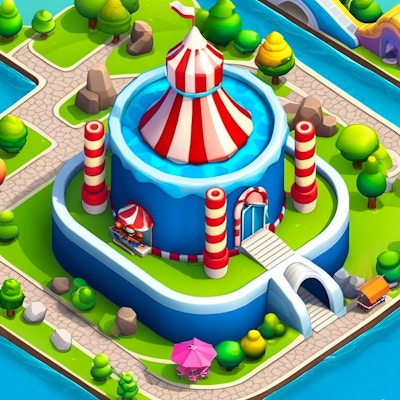 Idle Coaster Park Game By Gamepix