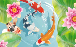 Idle Koi Pond