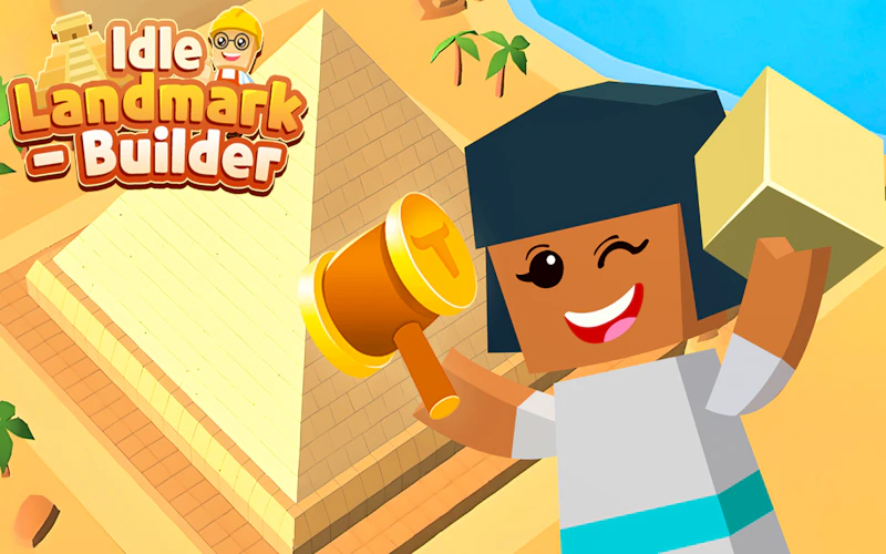 Idle Landmark Builder browser game cover