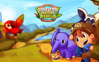 Idle Zoo Safari Rescue game cover