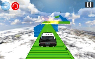 Impossible Police Car Track 3d 2020 game cover