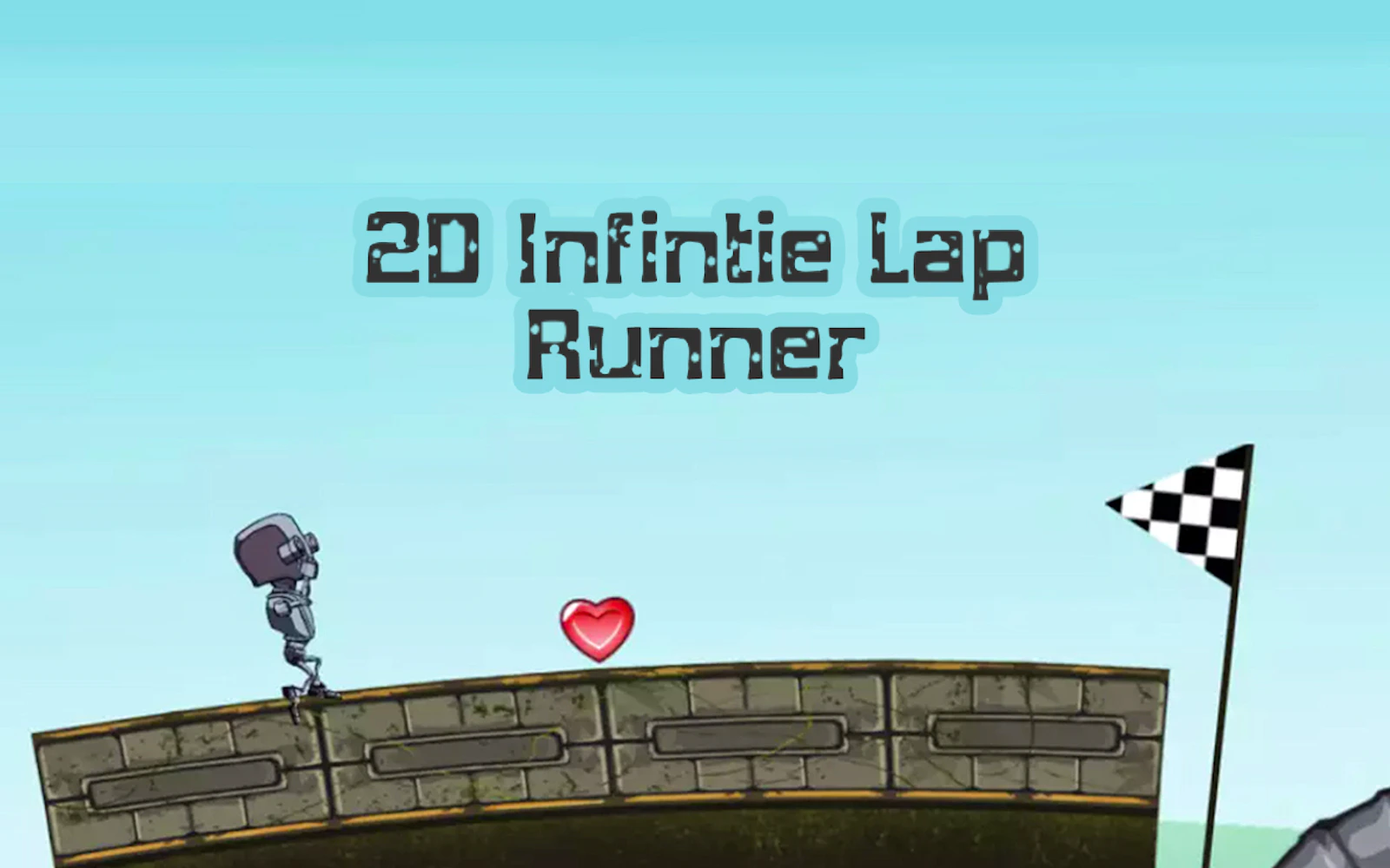 2D Infinite Lap Runner — free online action game on Glaze Games