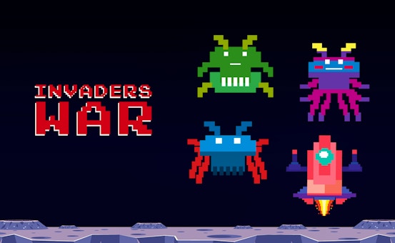 Invaders War 🕹️ Play Now on GamePix