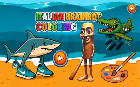 Italian Brainrot Coloring game artwork