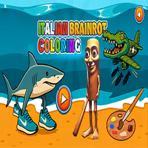 Italian Brainrot Coloring Thumbnail