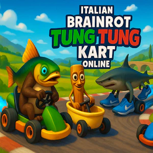 Italian Brainrot Tung Tung Kart Online Thumbnail