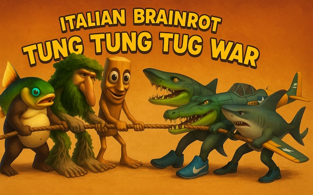 Italian Brainrot Tung Tung Tug War game