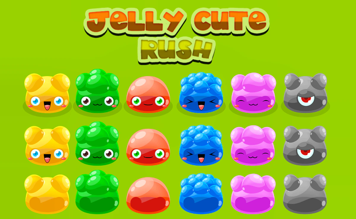 Play Jelly Cute Rush — free online Match 3 game