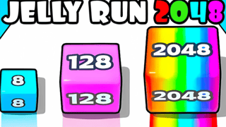 Jelly Run 2048 game cover