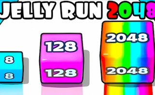 Jelly Run 2048 game cover