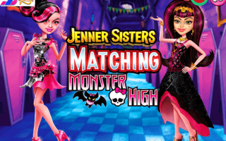 Jenner Sisters Matching Monster High game cover