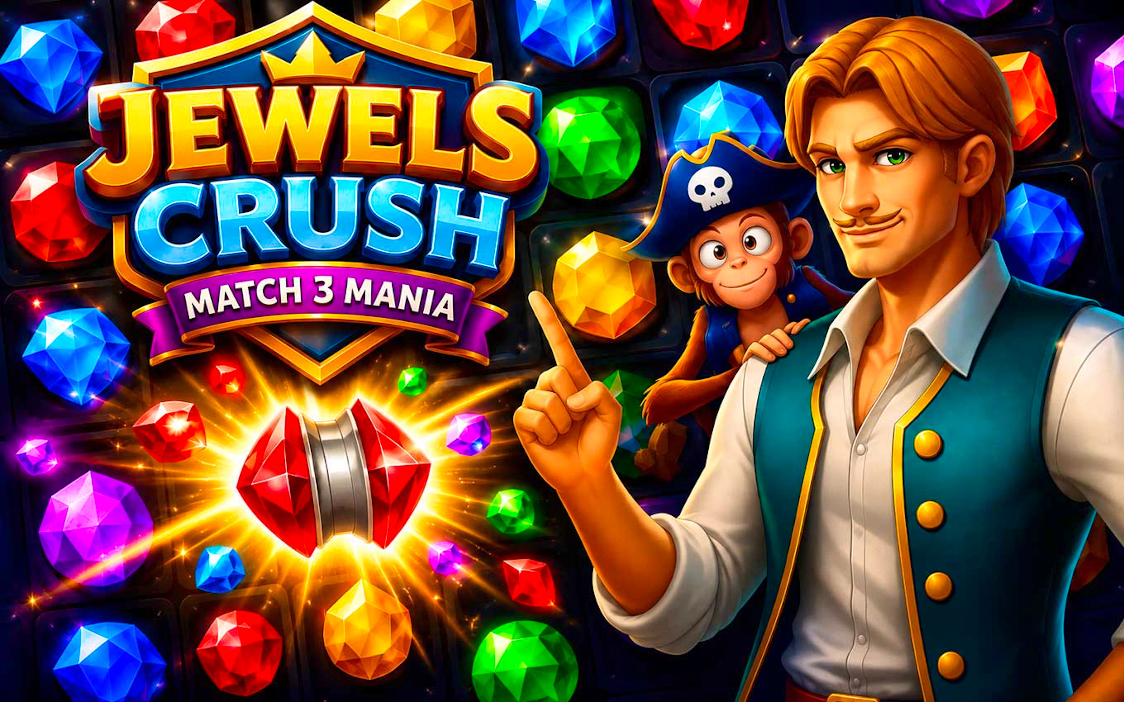 Jewels Crush Match 3 Mania